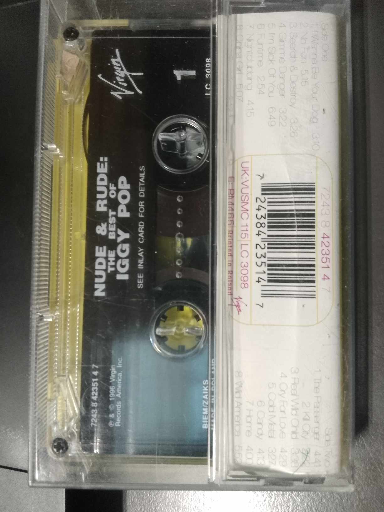 Kaseta magnetofonowa The best of Iggy Pop - Nude & Rude - obrazek 2